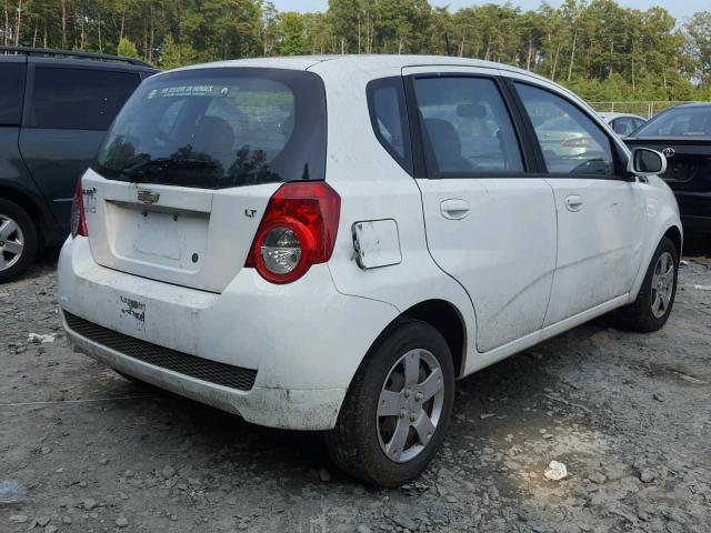 KL1TD6DEXBB229388 - 2011 CHEVROLET AVEO LS WHITE photo 4