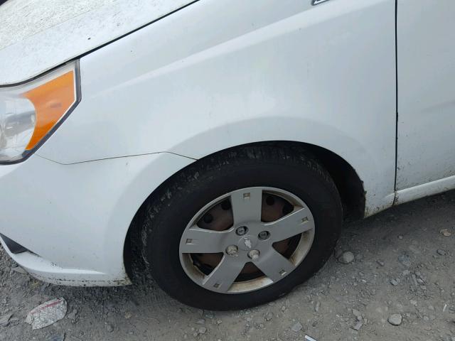 KL1TD6DEXBB229388 - 2011 CHEVROLET AVEO LS WHITE photo 9