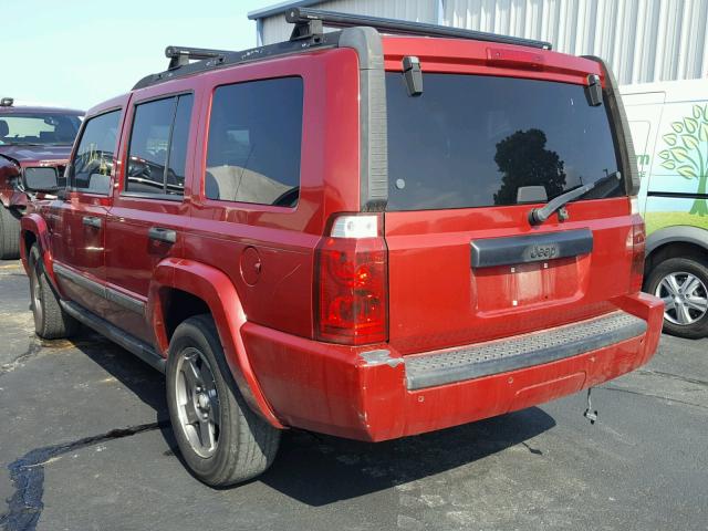 1J8HH48NX6C229658 - 2006 JEEP COMMANDER 红色 照片 3