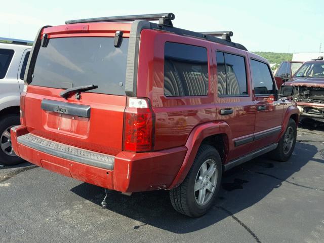 1J8HH48NX6C229658 - 2006 JEEP COMMANDER 红色 照片 4