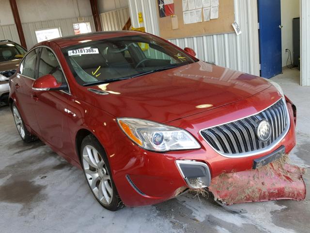 2G4GT5GX5F9159354 - 2015 BUICK REGAL GS RED photo 1