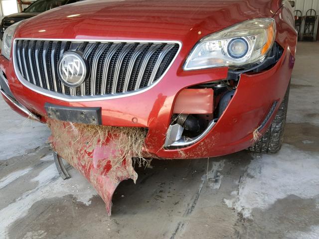 2G4GT5GX5F9159354 - 2015 BUICK REGAL GS 红色 照片 9