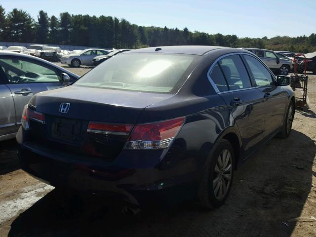 1HGCP2F85BA146507 - 2011 HONDA ACCORD EXL BLUE photo 4