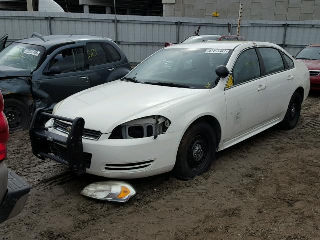 2G1WS57M391313483 - 2009 CHEVROLET IMPALA POL WHITE photo 2