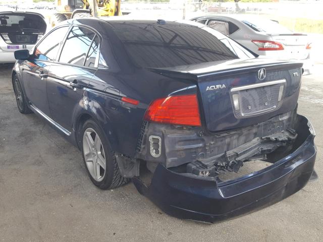 19UUA66235A057256 - 2005 ACURA TL BLUE photo 3