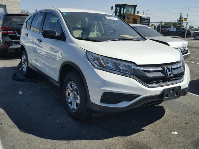 5J6RM3H37FL015334 - 2015 HONDA CR-V LX WHITE photo 1