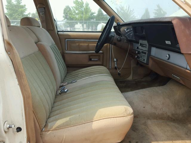 1G1BL69Z9FY202102 - 1985 CHEVROLET IMPALA CREAM photo 5