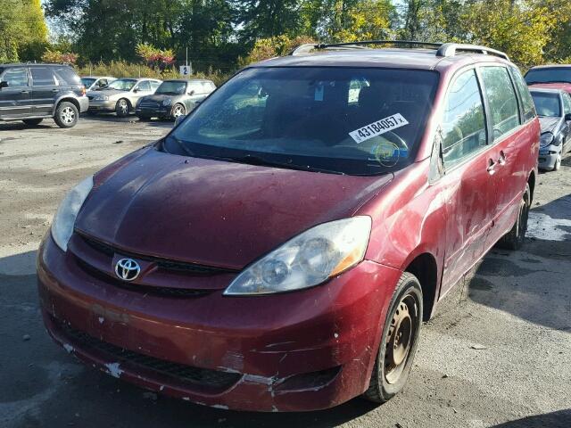 5TDZA23C46S582440 - 2006 TOYOTA SIENNA BURGUNDY photo 2