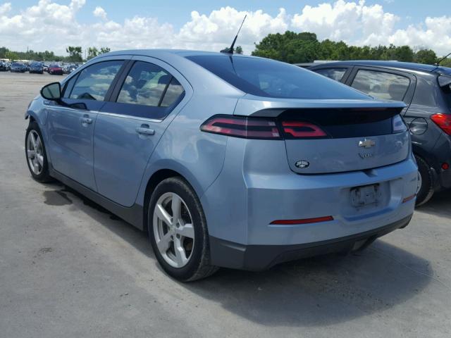 1G1RA6E47DU131615 - 2013 CHEVROLET VOLT BLUE photo 3