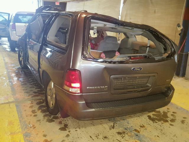 2FMZA52235BA00754 - 2005 FORD FREESTAR GRAY photo 3