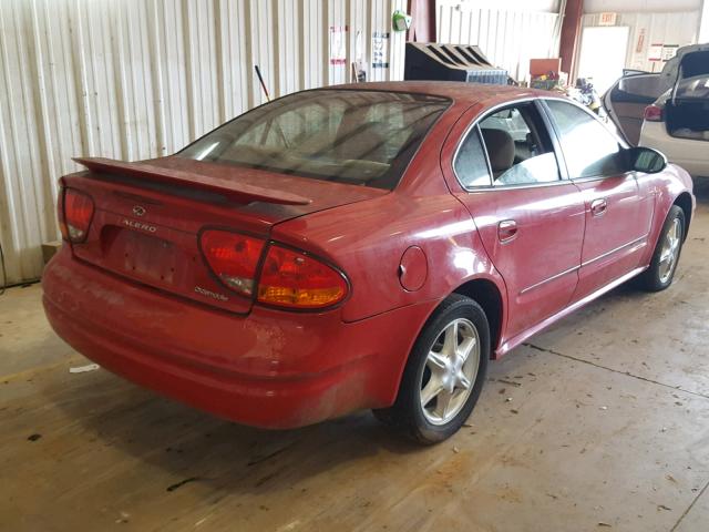 1G3NL52E23C176683 - 2003 OLDSMOBILE ALERO GL RED photo 4