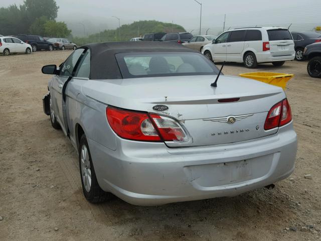 1C3LC45K08N196921 - 2008 CHRYSLER SEBRING GRAY photo 3