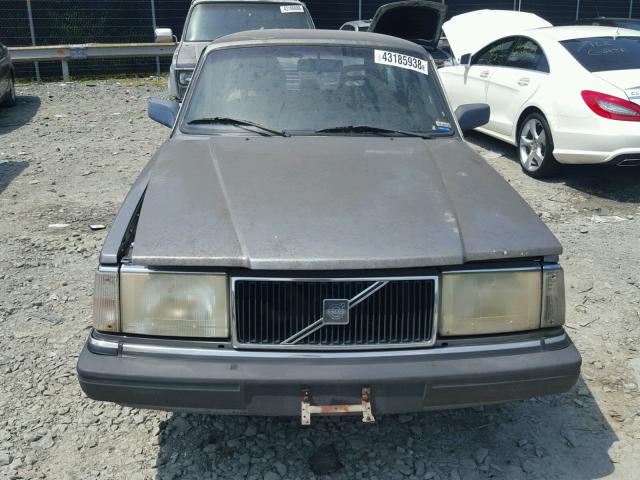 YV1AA8854M1884373 - 1991 VOLVO 240 BASE GRAY photo 9