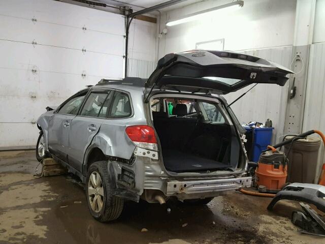 4S4BRBAC3C3217575 - 2012 SUBARU OUTBACK 2. SILVER photo 3