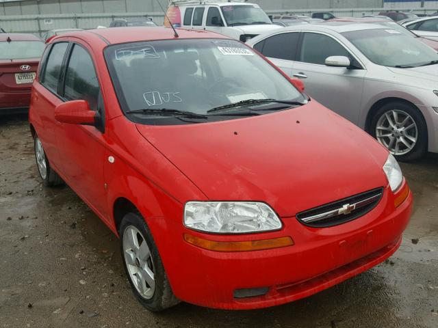 KL1TD66638B033484 - 2008 CHEVROLET AVEO BASE Կարմիր լուսանկար 1