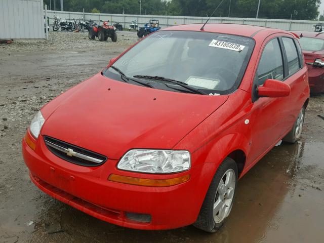 KL1TD66638B033484 - 2008 CHEVROLET AVEO BASE Կարմիր լուսանկար 2
