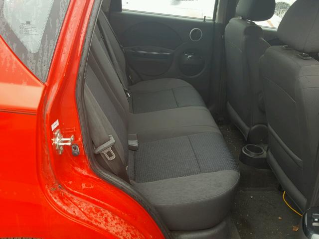 KL1TD66638B033484 - 2008 CHEVROLET AVEO BASE Կարմիր լուսանկար 6