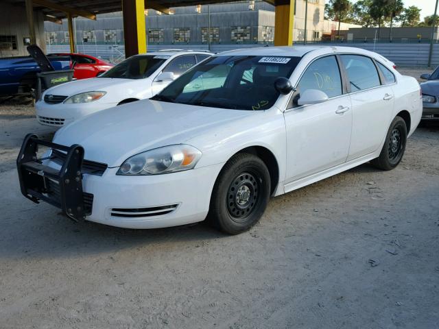 2G1WD5EM9B1259447 - 2011 CHEVROLET IMPALA POL WHITE photo 2