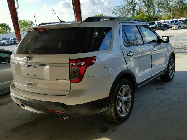 1FM5K7F85FGC45913 - 2015 FORD EXPLORER WHITE photo 4