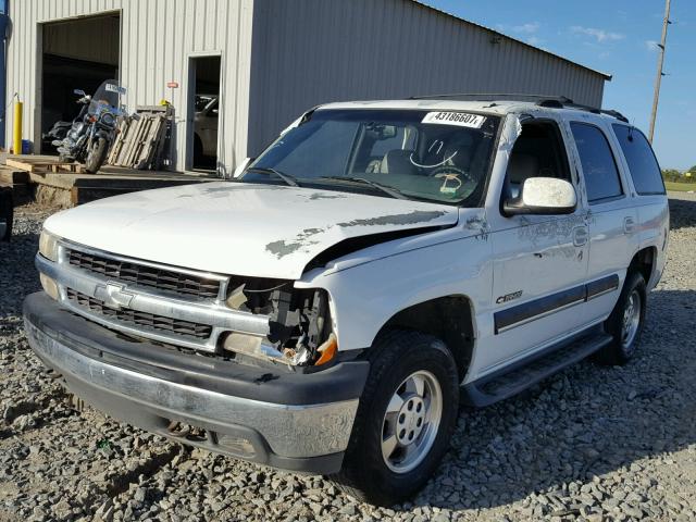 1GNEK13T51J116325 - 2001 CHEVROLET TAHOE K150 WHITE photo 2