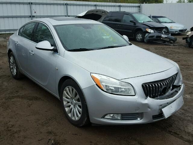 W04GS5EC8B1137784 - 2011 BUICK REGAL CXL SILVER photo 1