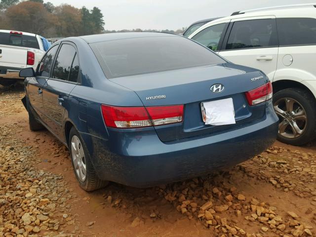 5NPET46C36H164442 - 2006 HYUNDAI SONATA GL BLUE photo 1