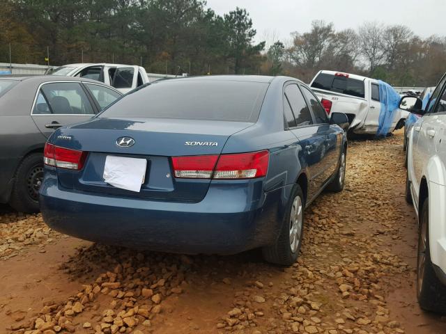 5NPET46C36H164442 - 2006 HYUNDAI SONATA GL BLUE photo 2