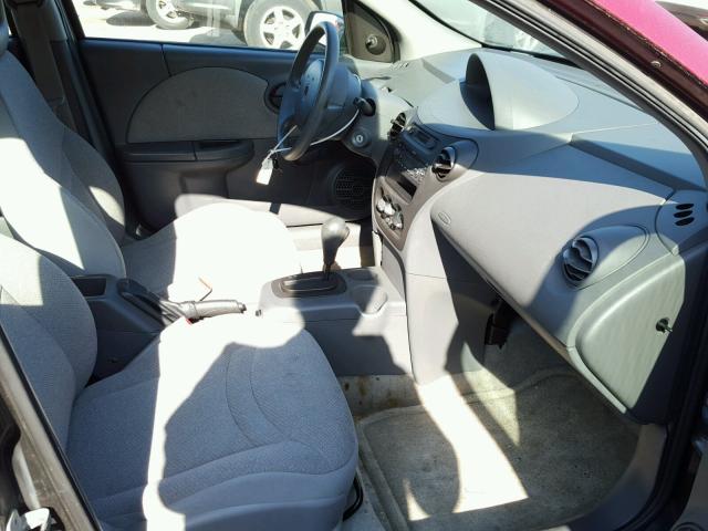 1G8AG52F04Z184754 - 2004 SATURN ION LEVEL RED photo 5