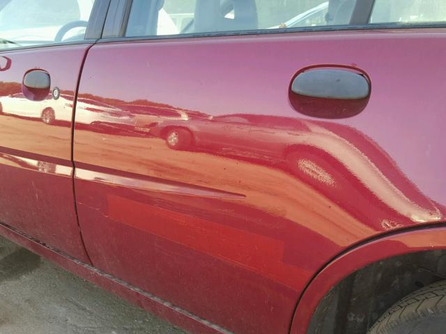 1G8AG52F04Z184754 - 2004 SATURN ION LEVEL RED photo 9