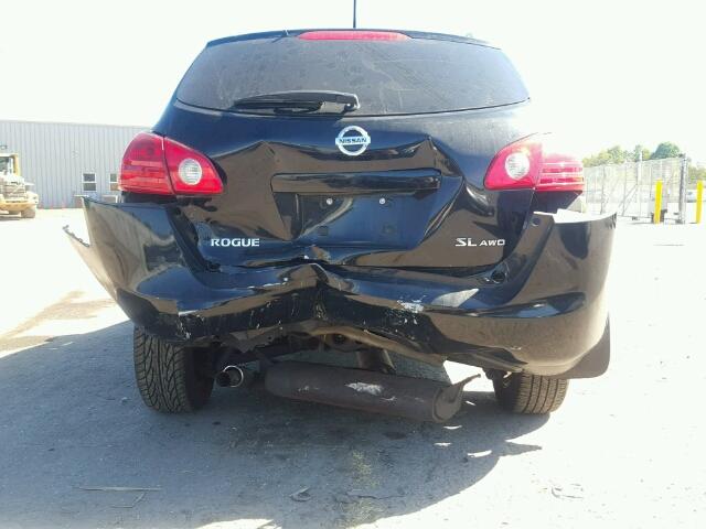 JN8AS58V88W117057 - 2008 NISSAN ROGUE S BLACK photo 9