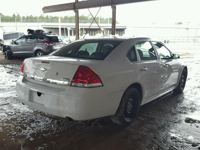 2G1WD5EM3A1127783 - 2010 CHEVROLET IMPALA POL WHITE photo 4