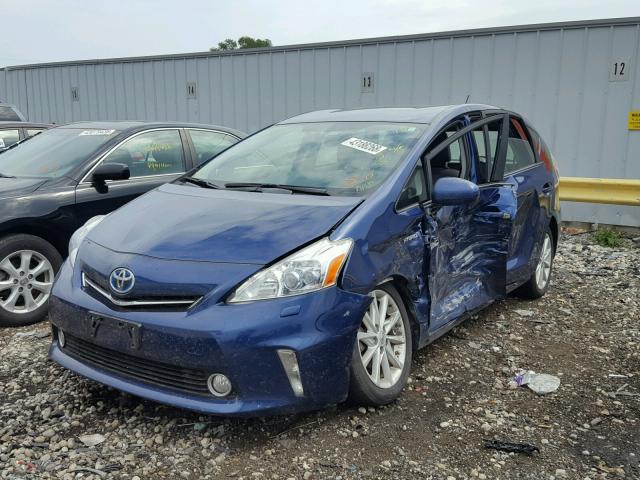 JTDZN3EU3C3127673 - 2012 TOYOTA PRIUS V BLUE photo 2