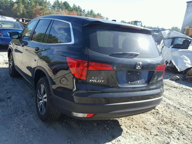 5FNYF6H61GB023909 - 2016 HONDA PILOT EXL BLACK photo 3