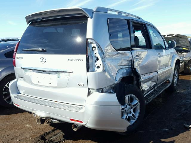 JTJBT20X970132514 - 2007 LEXUS GX SILVER photo 4