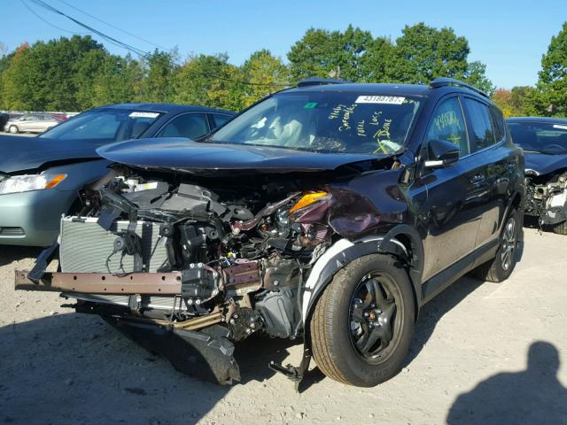 2T3BFREV6HW600299 - 2017 TOYOTA RAV4 勃艮第红 照片 2