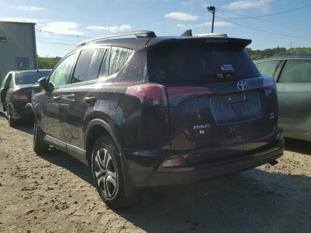 2T3BFREV6HW600299 - 2017 TOYOTA RAV4 勃艮第红 照片 3