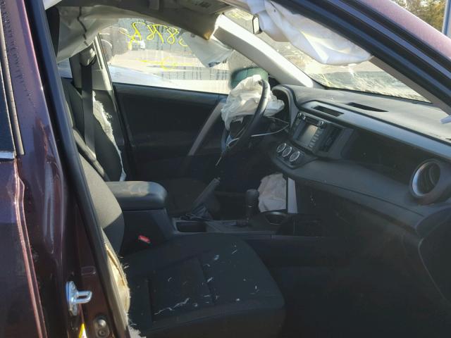 2T3BFREV6HW600299 - 2017 TOYOTA RAV4 勃艮第红 照片 5