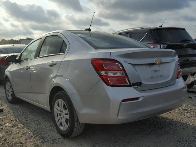 1G1JB5SH7H4151204 - 2017 CHEVROLET SONIC LS 银色 照片 3