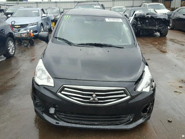 ML32F3FJ3HHF09396 - 2017 MITSUBISHI MIRAGE G4 BLACK photo 9