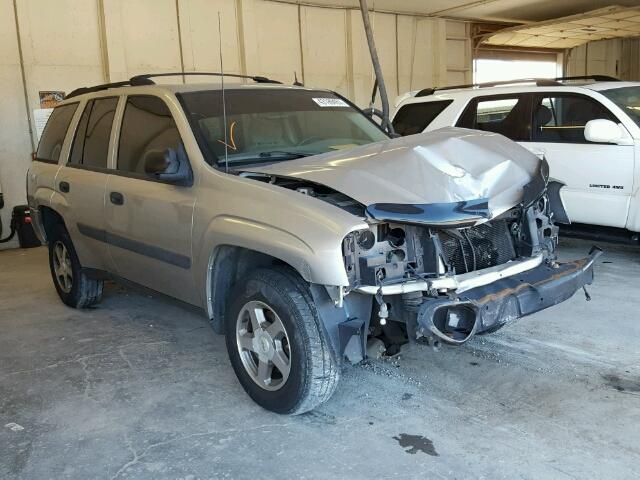 1GNDS13S552142524 - 2005 CHEVROLET TRAILBLAZE TAN photo 1