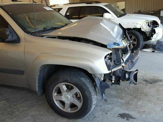 1GNDS13S552142524 - 2005 CHEVROLET TRAILBLAZE TAN photo 9