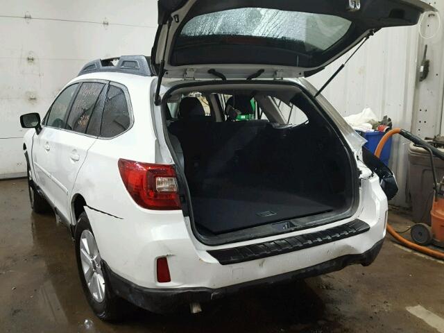 4S4BSACC4H3370274 - 2017 SUBARU OUTBACK WHITE photo 3