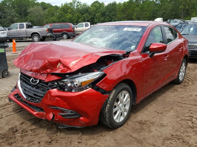 3MZBN1V73HM116613 - 2017 MAZDA 3 TOURING RED photo 2