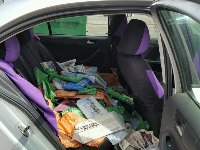 3VW1K7AJ1BM305681 - 2011 VOLKSWAGEN JETTA BASE 银色 照片 6