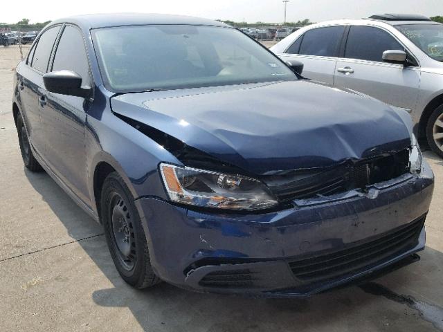 3VW2K7AJ2CM371775 - 2012 VOLKSWAGEN JETTA BASE 蓝色 照片 1