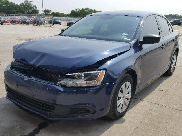 3VW2K7AJ2CM371775 - 2012 VOLKSWAGEN JETTA BASE 蓝色 照片 2