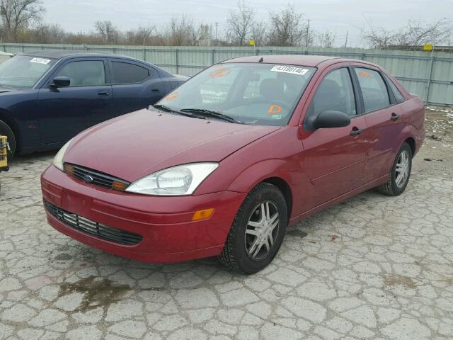 1FAFP34382W255562 - 2002 FORD FOCUS SE C RED photo 2