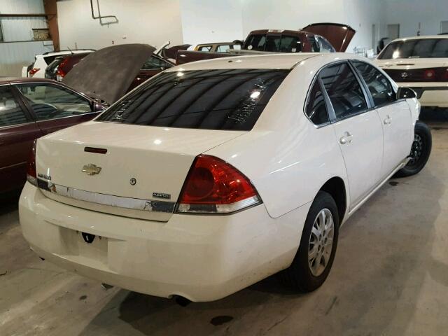 2G1WS583181245043 - 2008 CHEVROLET IMPALA POL WHITE photo 4