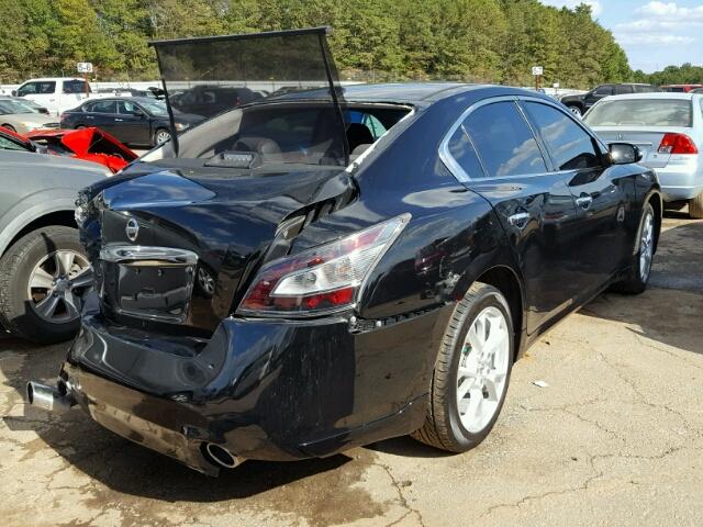 1N4AA5AP5EC459711 - 2014 NISSAN MAXIMA S BLACK photo 4