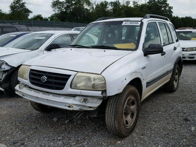 2S3TE62V246104319 - 2004 SUZUKI VITARA LX WHITE photo 2